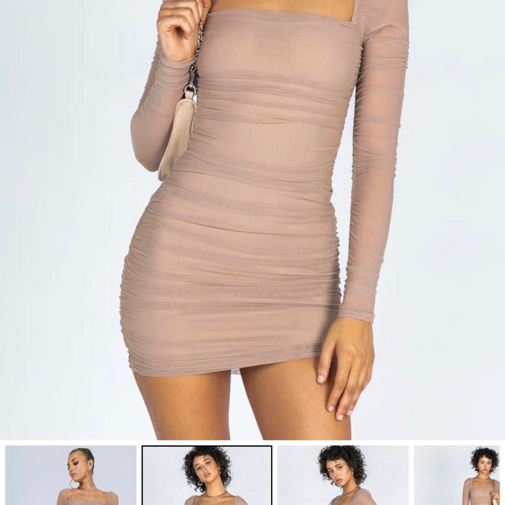 Princess Polly tan dress